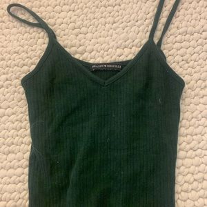 Brandy dark green tank top